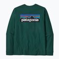 Patagonia P-6 Logo Responsibili Uomo manica lunga verde cascata 2