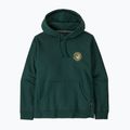 Felpa con cappuccio Patagonia Unity Fitz Uprisal da uomo verde cascata
