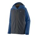 Patagonia Giacca da pioggia isolata Powder Town da uomo smolder blue w / clement blue 3