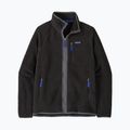 Felpa da trekking uomo Patagonia Retro Pile nera con forge grey