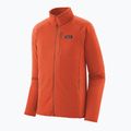 Felpa in pile da uomo Patagonia R1 Hybrid coal orange