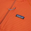 Felpa in pile da uomo Patagonia R1 Hybrid coal orange 3