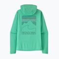 Felpa da donna Patagonia Capilene Cool Sun Hoody aqua stone/early teal x-dye 3