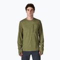 Maglia a maniche lunghe da uomo Patagonia Capilene Cool Sun caper green/buckhorn green x-dye