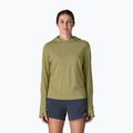 Felpa da donna Patagonia Capilene Cool Sun Hoody gumtree green/light gumtree green x-dye