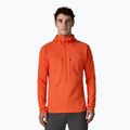 Felpa da uomo Patagonia R1 Ultralight Hoody coal orange