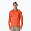 Felpa da uomo Patagonia Capilene Cool Sun Hoody coal orange/light coal orange x-dye