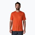 Maglietta da uomo Patagonia Cap Cool Merino Blend Graphic Shirt heritage header/coal orange