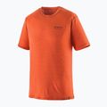 Maglietta da uomo Patagonia Cap Cool Merino Blend Graphic Shirt heritage header/coal orange 5