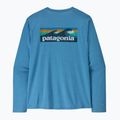 Maglia a maniche lunghe da uomo Patagonia Capilene Cool Daily - Boardshort Logo shore blue/light shore blue x-dye 5