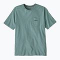 Maglietta da uomo Patagonia Boardshort Logo Pocket Responsibili blue sage