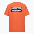 Maglietta da uomo Patagonia P-6 Logo coal orange 2