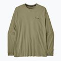 Maglia a maniche lunghe da uomo Patagonia P-6 Logo Responsibili p-6 outline/gumtree green