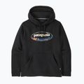 Felpa da uomo Patagonia '95 Oval Logo Uprisal Hoody Black: Kaleido