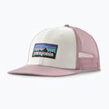 Cappellino con visiera Patagonia P-6 Logo Trucker white w/quiet violet