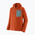 Felpa trekking da uomo Patagonia R1 Air Full Zip Hoody coal orange