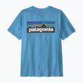 Maglietta da uomo Patagonia P-6 Shore blue logo
