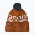Cappello invernale Patagonia Powder Town hut tripper logo: cinnamon brown