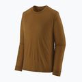 Maglia da trekking a maniche lunghe da uomo Patagonia Cap Cool Merino Blend LS wolf brown