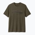 T-shirt da uomo Patagonia Cap Cool Trail Stratapeaks basin green