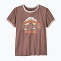 Maglietta da donna Patagonia Great Waves Ringer Tee moonrise taupe