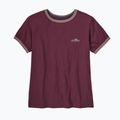 Maglietta da donna Patagonia Fitz Roy Foothills Ringer Tee berry fig