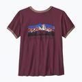 Maglietta da donna Patagonia Fitz Roy Foothills Ringer Tee berry fig 2