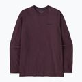Longsleeve da uomo Patagonia P-6 Logo Responsibili berry fig