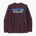 Longsleeve da uomo Patagonia P-6 Logo Responsibili berry fig 2