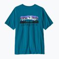 T-shirt da uomo Patagonia Fitz Roy Foothills glacial blue 2