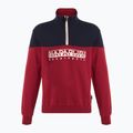 Felpa Napapijri B-Saturnia HZ uomo rosso tibetano R1E