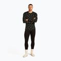 Uomo Icebreaker Merino 200 Oasis Crewe Snow Day manica lunga termica nero/peridot/aop 5