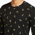 Uomo Icebreaker Merino 200 Oasis Crewe Snow Day manica lunga termica nero/peridot/aop 6