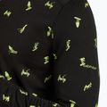 Uomo Icebreaker Merino 200 Oasis Crewe Snow Day manica lunga termica nero/peridot/aop 7