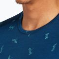 Uomo Icebreaker Merino 200 Oasis Crewe Snow Day atlantis/topaz/aop thermal longsleeve 6