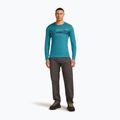 Uomo Icebreaker Merino 200 Oasis Crewe Elevation Line topaz thermal longsleeve 2