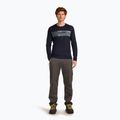 Uomo Icebreaker Merino 200 Oasis Crewe Elevation Line manica lunga termica midnight navy 2