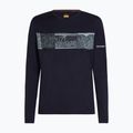 Uomo Icebreaker Merino 200 Oasis Crewe Elevation Line manica lunga termica midnight navy 7