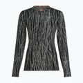 Maglia da trekking a manica lunga da donna Icebreaker Merino 260 Tech Vertex Crewe Delta Lines AOP black/snow/j 7