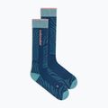 Calze da sci da donna Icebreaker Merino Ski+ Light OTC Mountain Contour atlantis/hydro/acid pink 2
