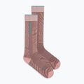 Calze da sci donna Icebreaker Merino Ski+ Light OTC Mountain Contour summit/blush/hydro 2
