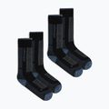 Calze da sci da donna Icebreaker Merino Ski+ Medium OTC 2 Pack black/dawn/graphite