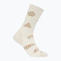Calze Icebreaker da donna Merino Ultralight Crew Camp Ess ecru heather/sand