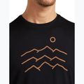 Maglietta da uomo icebreaker Merino 125 Cool-Lite Sphere Tee Across The Peaks black 6