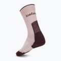 Calze da donna icebreaker Merino Hike+ Light Crew pink quartz/java 2