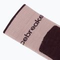Calze da donna icebreaker Merino Hike+ Light Crew pink quartz/java 3