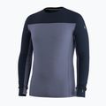 Felpa termica uomo Smartwool Classic Thermal Merino Base Layer Colorblock Crew Boxed deep navy/nightfall 3