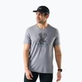 T-shirt da uomo Smartwool Moose Mode Active Graphic Tee SS light gray heather