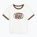 T-shirt donna Vans Center Chest Ringer Tee egret