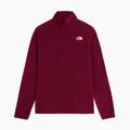 Pile donna The North Face Glacier Fleece 1/4 Zip burgundy crush 4